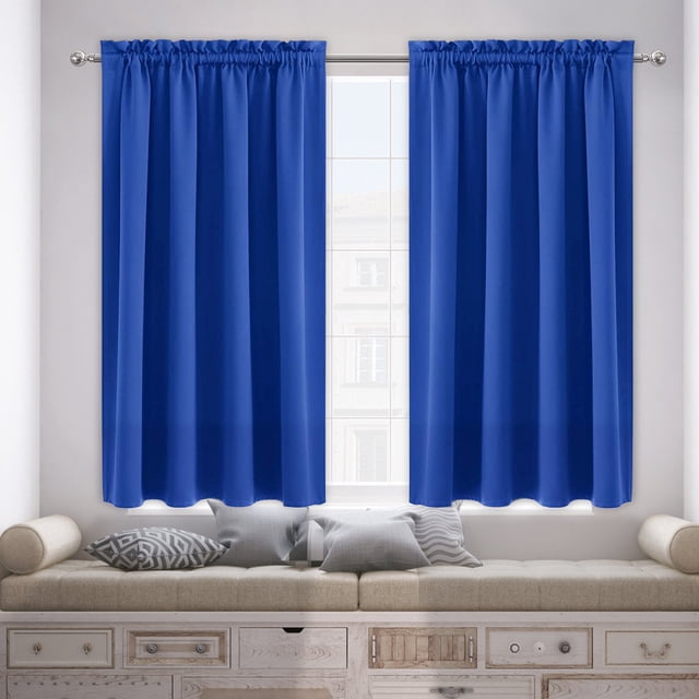 Avdolw Silk Curtains - Heat Insulating, Energy Saving, Darkening & Noise Reducing for Bedroom/Kitchen, Easy Install