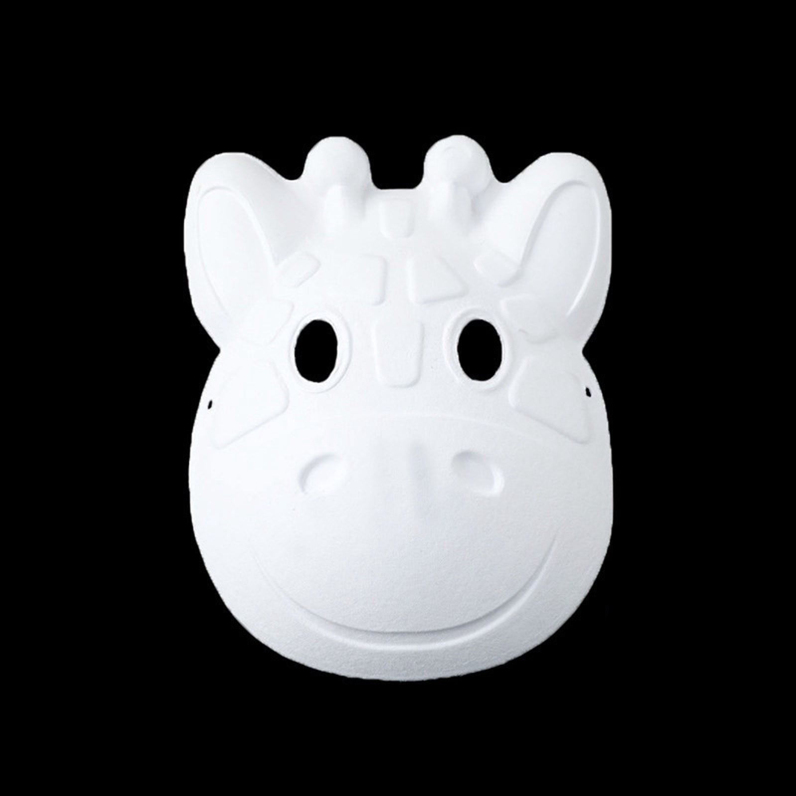 TINZ Bricolage Pâte Blanc Visage Complet Demi-Visage Peint à la Main Vierge