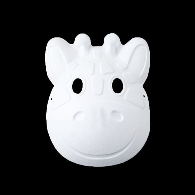 TINZ Bricolage Pâte Blanc Visage Complet Demi-Visage Peint à la Main Vierge