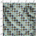 thumbnail image 2 of Soimoi Georgette Viscose Fabric Argyle Check Decor Fabric Printed Yard 42 Inch Wide, 2 of 5