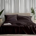thumbnail image 1 of ViscoLogic EGYPTIAN COMFORT Silky Smooth Lightweight Bed Sheet Set - Brushed Micro - Deep Pocket - 4 Piece Set (Brown,  Twin/Single), 1 of 7