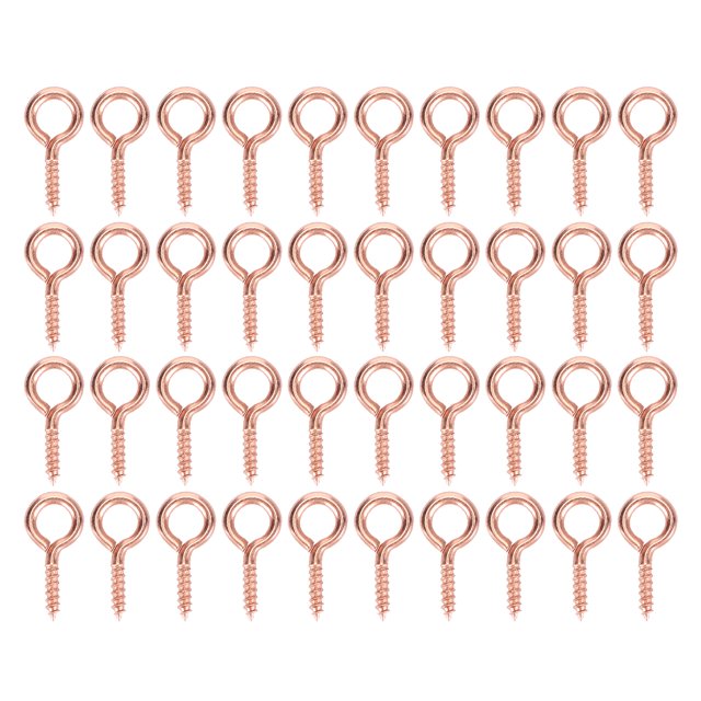 Screw Eye Pendant Connector Small Screw For Pearl Pendants Rose Gold