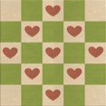 thumbnail image 1 of Ahgly Tapis d'Intérieur Lavable en Machine Carré Transitionnel Brun Gingembre Vert, 5 Pieds Carré, 1 of 7