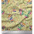 thumbnail image 1 of Soimoi Poly Georgette Fabric Wreath & Dream Catcher Home Decor Printed Fabric 1 Yard 42 Inch Wide, 1 of 3