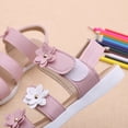 thumbnail image 4 of Kcodviy Summer Kids Children Sandals Toddler Leather Sandals Big Flower Girls Flat Girls Jelly Sandals Pricness Shoes, 4 of 6