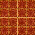thumbnail image 1 of Ahgly Company Tapis d'Intérieur Lavable à la Machine, Carré, Transitionnel, Orange Rouge Orange, Tapis de Zone, 4 Pieds Carré, 1 of 7