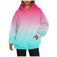 thumbnail image 2 of MesaSe Femmes de la Mode Quotidienne Polyvalent Casual Sweat-Shirts à Col Rond à Manches Longues Gradient Top Sweat-Shirts Rose M, 2 of 5