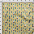 thumbnail image 4 of oneOone Polyester Spandex Yellow Fabric Beach Craft Projects Decor Fabric Printed By The Yard 56 Inch Wide, 4 of 4
