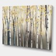 thumbnail image 1 of Designart Golden Birch Forest I Canvas Wall Art, 1 of 3