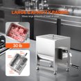 thumbnail image 2 of KFFKFF Manual Meat Mixer, 30L Fixed Tank Meat Processing Equipment(Mixing Max 30LBS for Meat), Stainless Steel Meat Mixer, Sausage Mixer Machine with Lid Handle Gear Reducer, 2 of 9