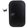 thumbnail image 2 of Porte de Bagage Noire pour VR, Porte de Trappe de Rangement pour Bagages Antirouille Anti-UV Imperméable, Résistante aux Couleurs, Robuste, avec Clés pour, 2 of 7