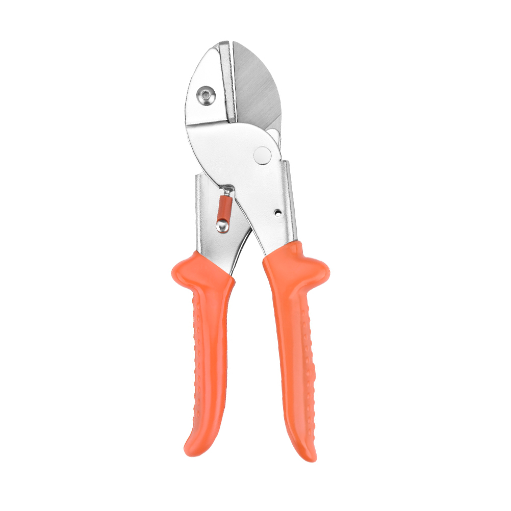 1Pc Pruning Shears Twigs Pruning Tool with Safety Buckle Gardening Tool (Orange)