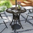 thumbnail image 2 of Outsunny Table à Manger de Patio Rond de 30 Pouces, Brun, 2 of 10