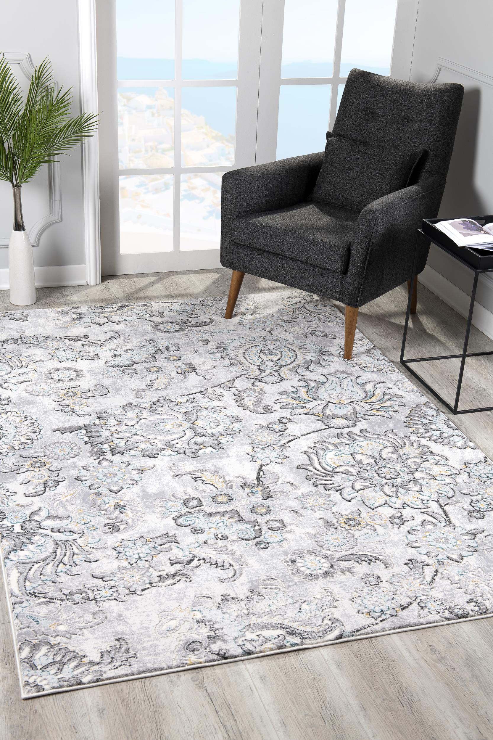 Rug Branch Oasis Collection Tapis floral moderne