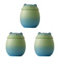 thumbnail image 3 of Baohd Large Capacity Ceramic Canisters Cute For Wide Application Sturdy And Durable Ceramics Cat Form Ceramic Tea Jars blue-green 150ml 3Set, 3 of 6
