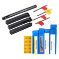thumbnail image 3 of 4 Pieces Lathe Boring Bar and 10Pcs Carbide Inserts with 4Pcs Wrench Replacement, 3 of 9