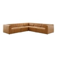 thumbnail image 2 of Modway Bartlett Sectionnel Moderne 5 Pcs en Similicuir, Fini Beige, 2 of 11