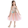 thumbnail image 2 of Robe Petite Fille à Volants Sans Manches en Tulle Robes pour Filles Robe d'Été Robe de Princesse d'Été pour Fête Tenues Bébé Fille 7-8 Ans, 2 of 5