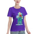 thumbnail image 2 of T-Shirt Basique à Manches Courtes pour Femmes Super Saiyan, 2 of 6