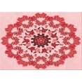 thumbnail image 1 of Ahgly Tapis Rectangulaire Lavable en Machine Intérieur Transitionnel Rose Profond, 4 Pieds x 6 Pieds, 1 of 7
