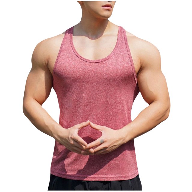 Men's Gym Workout Tank Tops - Soft Lightweight Sleeveless Y-Back Muscle Shirts for Beach & Athletic Wear