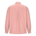 thumbnail image 4 of RXIRUCGD Chemise Blouse à Manches Longues pour Homme à Col Rabattu, Rose, Taille : 2TG, 4 of 5