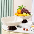 thumbnail image 4 of Fruit Serving Tray | Vegetable Plate with Detachable Base | Drainage Platter for Snacks Candy | Lightweight Plastic Serving Dish for Home Kitchen Dining Room Living Room Party Picnic, 4 of 6