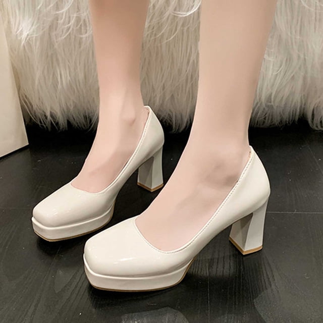 LSLJS Women's Plus-size Fashion Solid Color Waterproof Table Work Shoe Covers High Heel Shoes