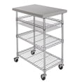 thumbnail image 1 of Seville Classics Stainless-Steel Kitchen Cart, 30" x 20" x 36", 1 of 5