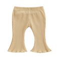 thumbnail image 1 of Infant Girl‘s Casual Leggings with Bell Bottom and Ribbed Texture, 1 of 8