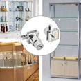 thumbnail image 2 of 1/4x Showcase Sliding Glass Door Lock Set W / Key for Display Cabinet Terrarium, 2 of 8