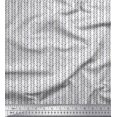 thumbnail image 1 of Soimoi Poly Georgette Fabric Leaves Block Printed Craft Fabric by The Yard 42 Inch Wide, 1 of 5