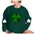 thumbnail image 4 of FAIWAD Chandails en Molleton pour Femmes de la Saint-Patrick Manches Longues Col Rond Épaule Tombante Pull Ample, 4 of 4