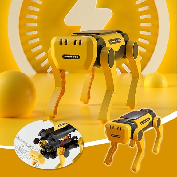 Daisyyozoid Wholesale Science et Éducation Chien Robot à Énergie Solaire Gadget Technologique Bricolage