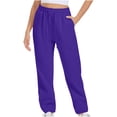 thumbnail image 1 of Timegard Womens Sweatpants Jogger Pants Elastic Waist Solid Color Trousers with Pockets Workout Pants, 1 of 7