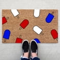 thumbnail image 2 of Independence Day Ice Cream Welcome Decor Doormat Non-Slip Washable Mats Indoor Entrance Front Doormat Natural, Low Profile, Durable Rug for Indoor Outdoor Home Bathroom Floor Decor 16x24IN, 2 of 4