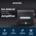 thumbnail image 2 of Autotek 2000 Watt 1 Channel Car Audio Amplifier Bass Knob, Street Machine SM-2000.1, 2 of 10