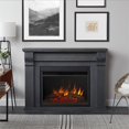 thumbnail image 2 of Real Flame Foyer Électrique Grand Blanc en Gris Antique, 2 of 11