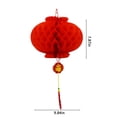 thumbnail image 3 of EGNMCR Décoration de Pièce, Décoration de Maison, Lanterne Chinoise Suspendue 10 Pcs Lanternes en Papier Rouges Décoration du Nouvel An Chinois pour Festival du Printemps Suspension Mariage et Décoration de Restaurant Lanterne en Papier Légère, 3 of 9