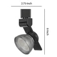 thumbnail image 5 of Benjara BM220787 12W Integrated LED Metal Track Fixture with Mesh Head, Black & Silver, 5 of 5