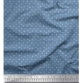thumbnail image 1 of Soimoi Blue Cotton Voile Fabric Plus Sign Geometric Decor Fabric Printed Yard 42 Inch Wide, 1 of 3