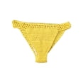 thumbnail image 4 of Ladies Summer Handmade Crochet Sexy Bikini Shorts Solid Color Belt Lined Knitted Swim Trunks, 4 of 5