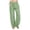 Green, variant on LOVZFMLL Women's Pants, Casual Linen Drawstring Elastic Waist Long Wide Leg Pants Brown, 2XL
