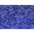 thumbnail image 1 of Ahgly Company Tapis d'Intérieur Rectangulaire Transitionnel Lavable à la Machine, Ruban Bleu Bleu, 4 Pieds x 6 Pieds, 1 of 7