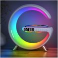 thumbnail image 2 of Wadan Wireless Fast Charger Table Lamp with Bluetooth Speaker, LED Light, Alarm Function- App control for Bedroom & Office, 2 of 8