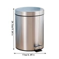 thumbnail image 2 of Household Pedal Operated Covered Stainless Steel Mini Can With Inner Bucket For Elegant Space Organization Grease Remover Kitchen Cabinets Blah Cleaning Products Water Mark Remover from Crawl Space, 2 of 3
