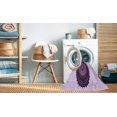 thumbnail image 2 of Ahgly Company Machine Washable Indoor Square Transitional Orchid Purple Area Rugs, 4' Square, 2 of 7