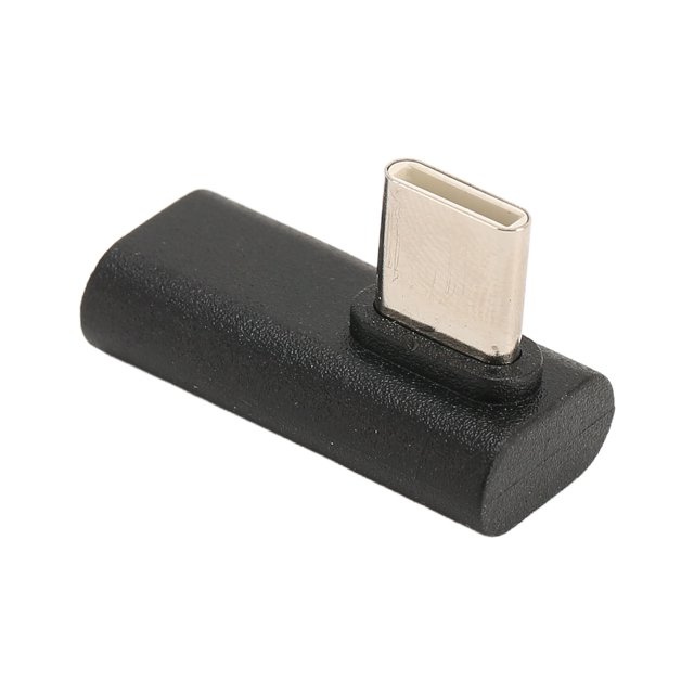 USB C Adapter, Usbc To Usbc Adapter Durable ABS Plug And Play 90 Degree For Laptop