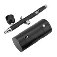 thumbnail image 2 of Spptty Air Compressor, Spray Air Brush Gun, 0.3mm Black Mini Air Compressor Spray Gun Airbrush Set 7CC Capacity Set, 2 of 9