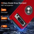 thumbnail image 3 of KOMI for Google Pixel 8 Pro Case, Slim Tough Rugged Shockproof Protective Pixel 8 Pro Phone Case with Metal Ring Kickstand for Google 8 Pro Case, Red, 3 of 5